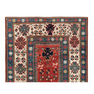 Antique Caucasian Kazak Rug, Circa 1870