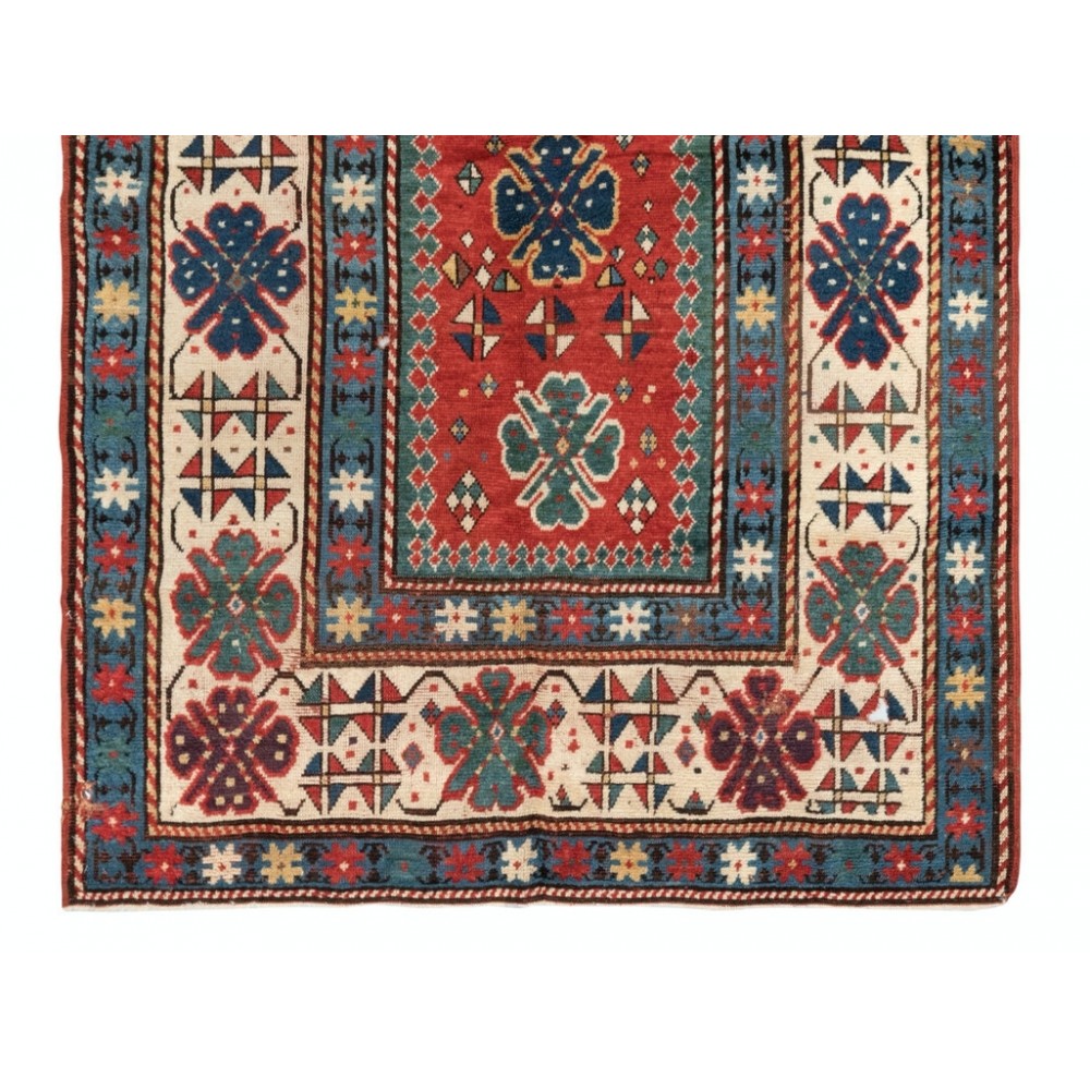 Antique Caucasian Kazak Rug, Circa 1870