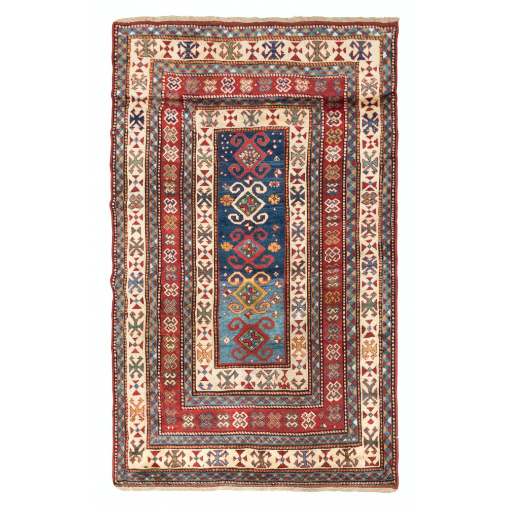 A Superb Antique Caucasian Kazak Rug in Excellent Original Condition, Late 19th Century