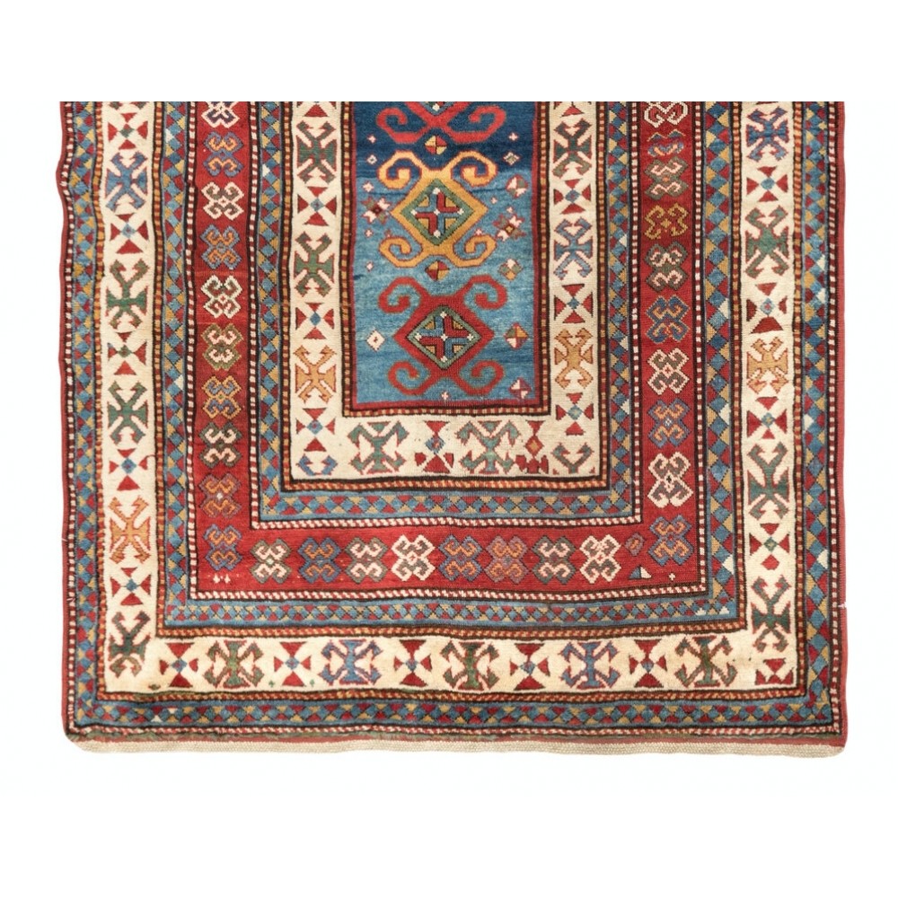 A Superb Antique Caucasian Kazak Rug in Excellent Original Condition, Late 19th Century