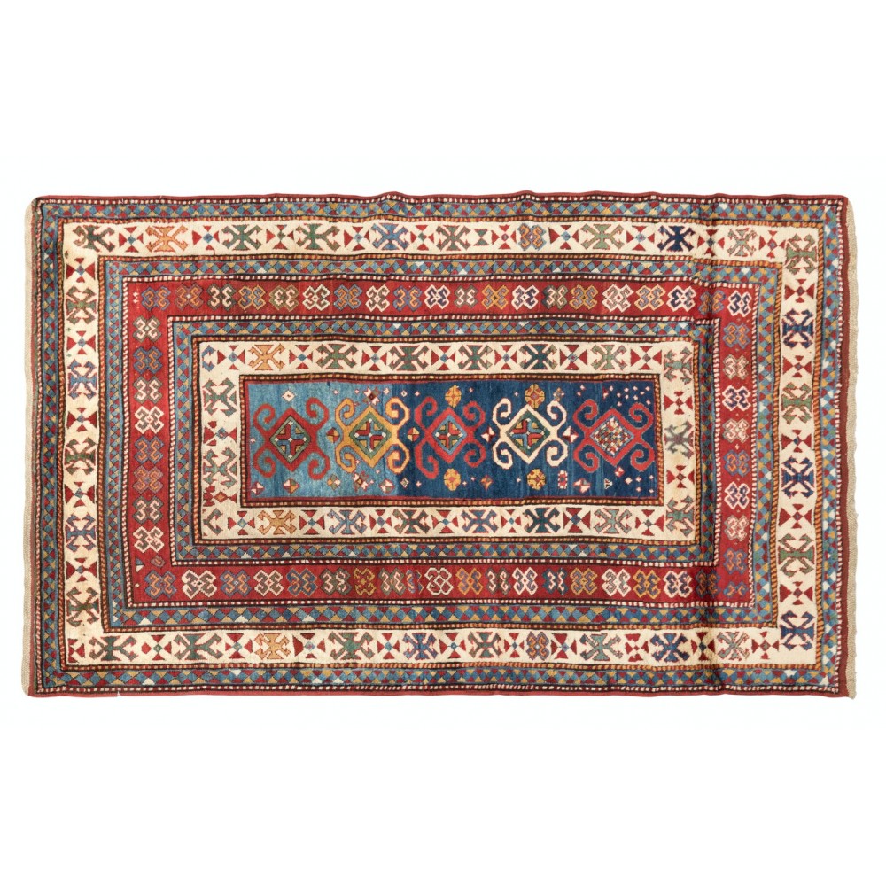 A Superb Antique Caucasian Kazak Rug in Excellent Original Condition, Late 19th Century