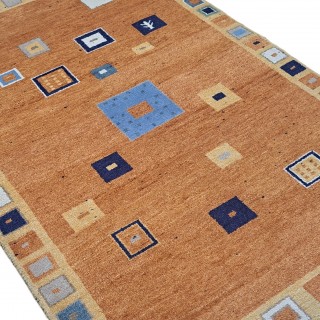New Hand-Knotted Rug. 100% Wool. Modern Living Room Carpet. Custom Size Available