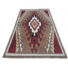 New Hand-Knotted Rug. 100% Wool. Modern Living Room Carpet. Custom Size Available