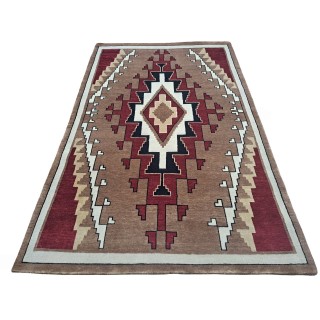 New Hand-Knotted Rug. 100% Wool. Modern Living Room Carpet. Custom Size Available