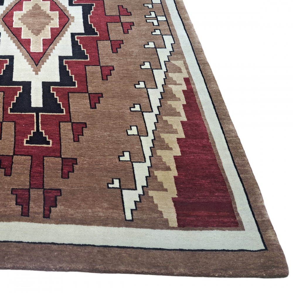 New Hand-Knotted Rug. 100% Wool. Modern Living Room Carpet. Custom Size Available New Hand-Knotted Rug. 100% Wool. Modern Living Room Carpet. Custom Size Available