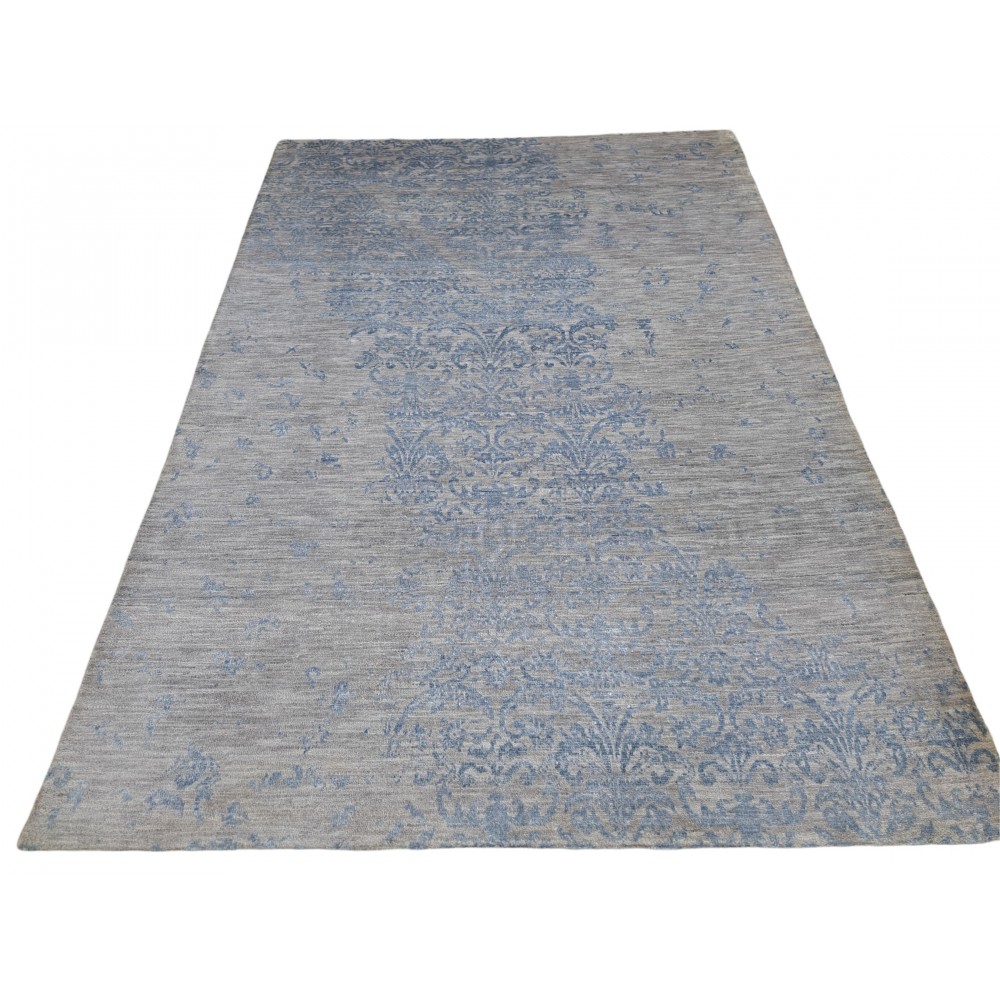 Luxury Hand-Knotted Silk Rug. 100% Pure Silk Modern Design Carpet. Custom Options Available