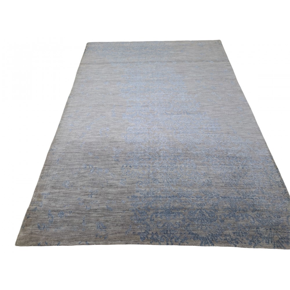 Luxury Hand-Knotted Silk Rug. 100% Pure Silk Modern Design Carpet. Custom Options Available