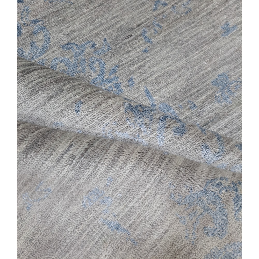 Luxury Hand-Knotted Silk Rug. 100% Pure Silk Modern Design Carpet. Custom Options Available