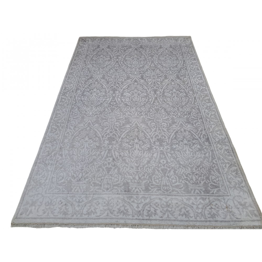 100% Silk Hand-Knotted Rug. Luxury Carpet. Contemporary Design. Custom Made. Indian Artisan Quality