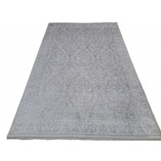100% Silk Hand-Knotted Rug. Luxury Carpet. Contemporary Design. Custom Made. Indian Artisan Quality