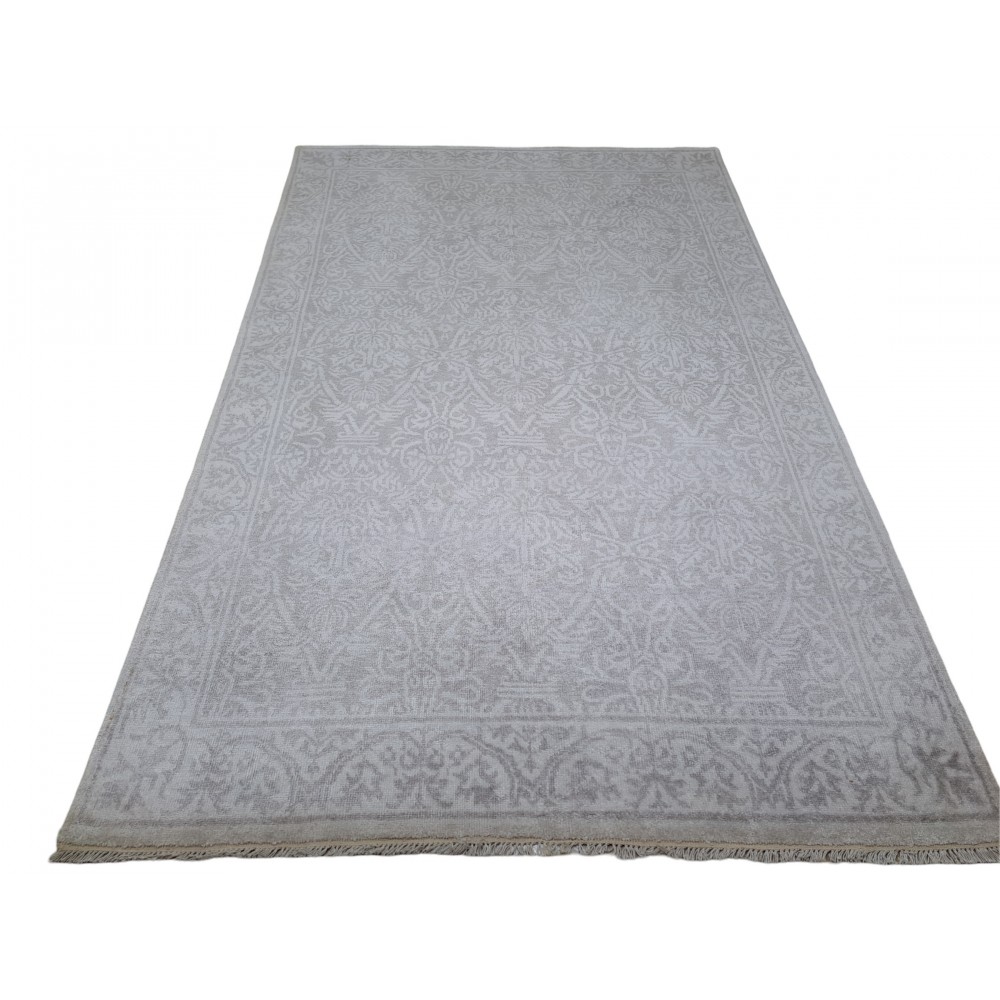 100% Silk Hand-Knotted Rug. Luxury Carpet. Contemporary Design. Custom Made. Indian Artisan Quality