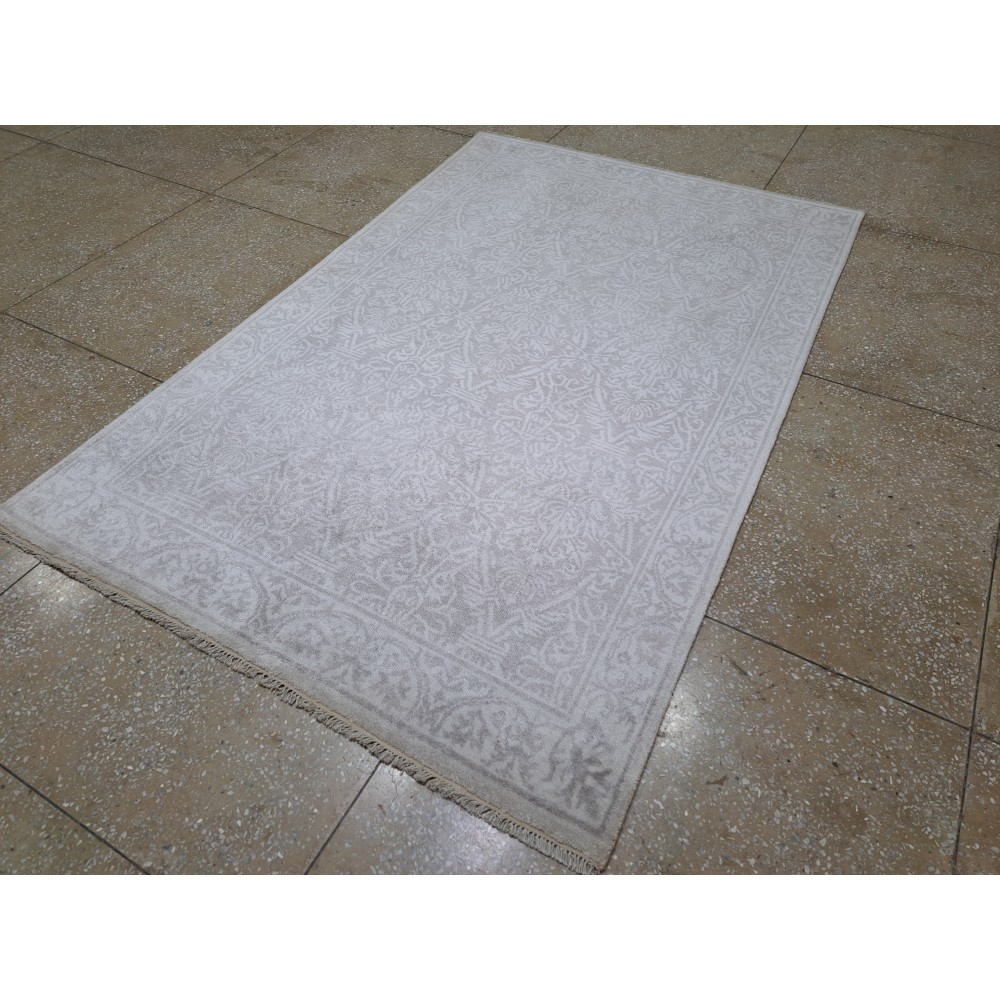 100% Silk Hand-Knotted Rug. Luxury Carpet. Contemporary Design. Custom Made. Indian Artisan Quality