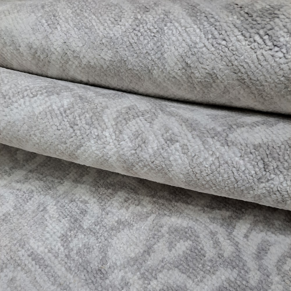 100% Silk Hand-Knotted Rug. Luxury Carpet. Contemporary Design. Custom Made. Indian Artisan Quality