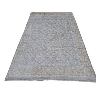 Modern Hand-Knotted Area Rug. Pure Silk Carpet. Custom Size Available