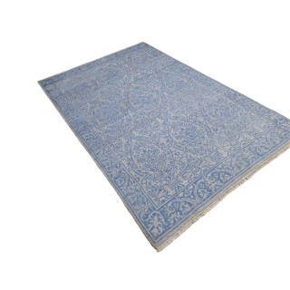 Handmade Area Rug. 100% Silk. Hand-Knotted Carpet. Modern Decor. Custom Size Option