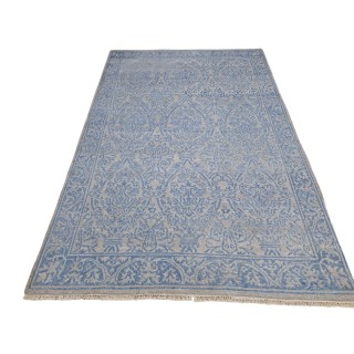 Handmade Area Rug. 100% Silk. Hand-Knotted Carpet. Modern Decor. Custom Size Option