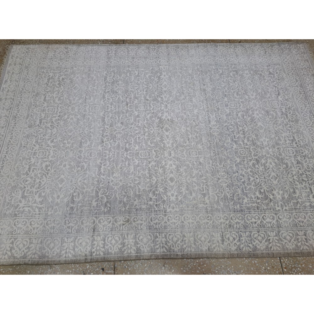 Pure Silk Handmade Rug. Hand-Knotted Carpet for Modern Living Room. Custom Options Available Pure Silk Handmade Rug. Hand-Knotted Carpet for Modern Living Room. Custom Options Available
