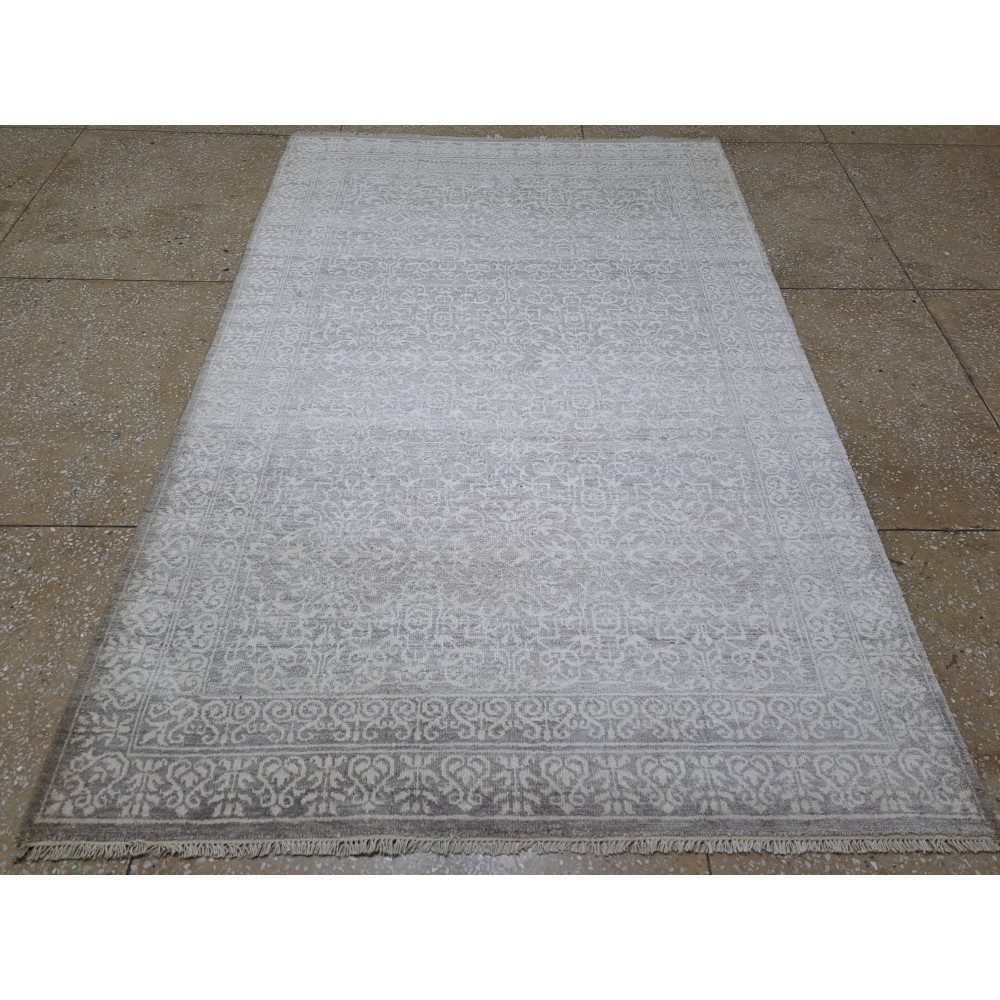 Pure Silk Handmade Rug. Hand-Knotted Carpet for Modern Living Room. Custom Options Available Pure Silk Handmade Rug. Hand-Knotted Carpet for Modern Living Room. Custom Options Available