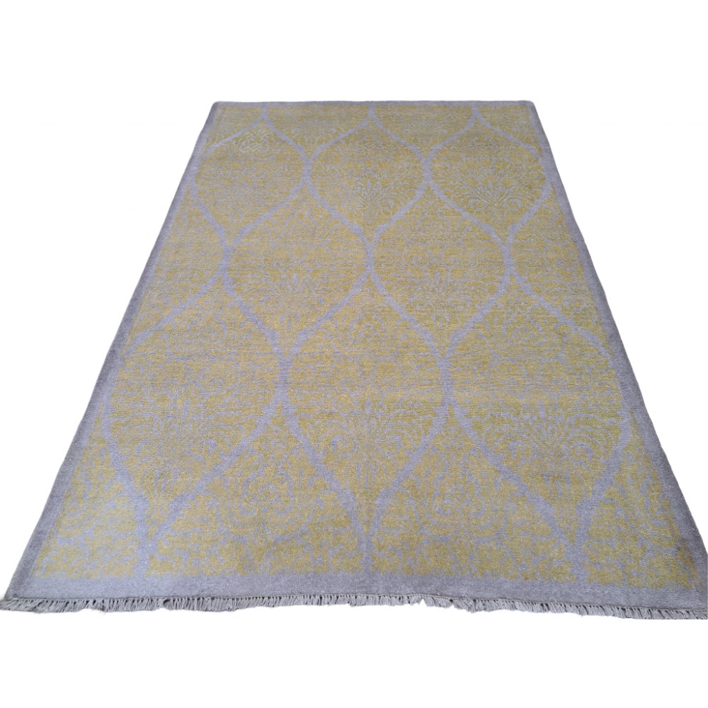 Pure Silk Handmade Rug. Hand-Knotted Carpet for Modern Living Room. Custom Options Available Pure Silk Handmade Rug. Hand-Knotted Carpet for Modern Living Room. Custom Options Available