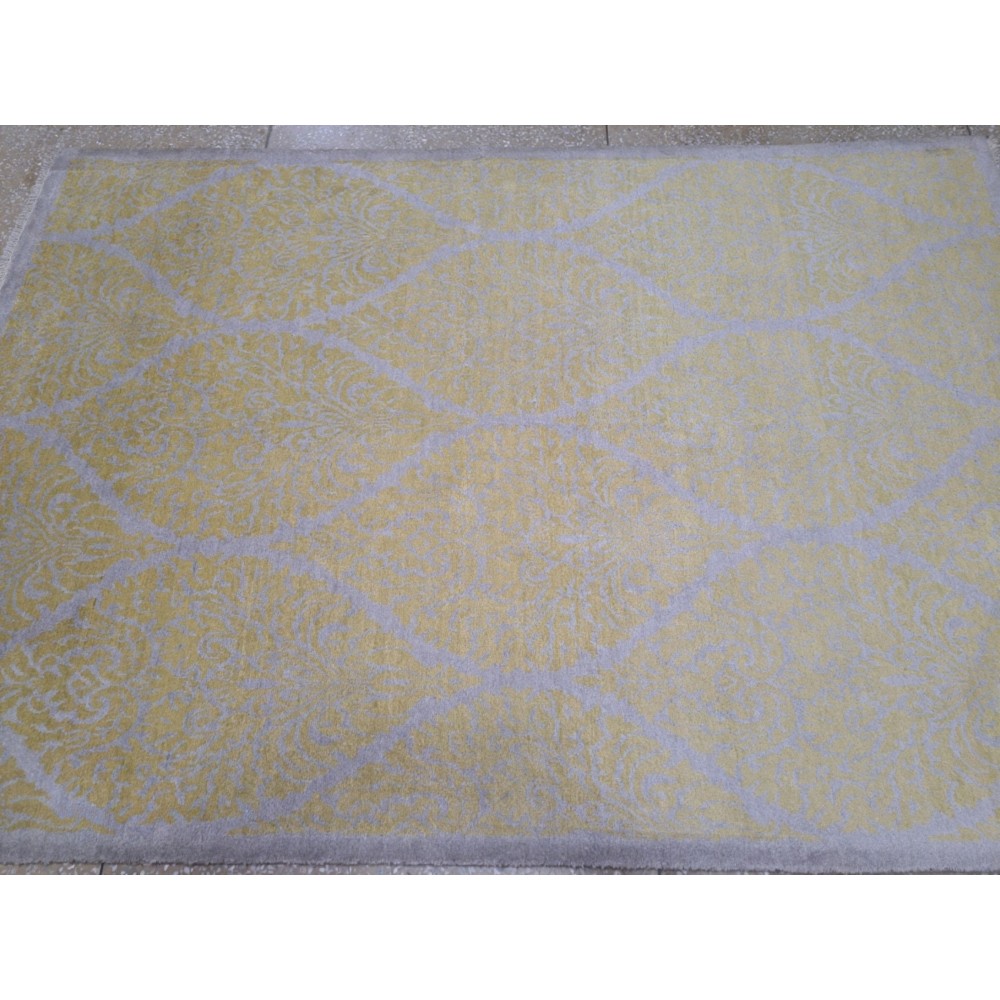 Pure Silk Handmade Rug. Hand-Knotted Carpet for Modern Living Room. Custom Options Available Pure Silk Handmade Rug. Hand-Knotted Carpet for Modern Living Room. Custom Options Available
