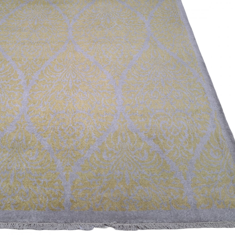 Pure Silk Handmade Rug. Hand-Knotted Carpet for Modern Living Room. Custom Options Available Pure Silk Handmade Rug. Hand-Knotted Carpet for Modern Living Room. Custom Options Available