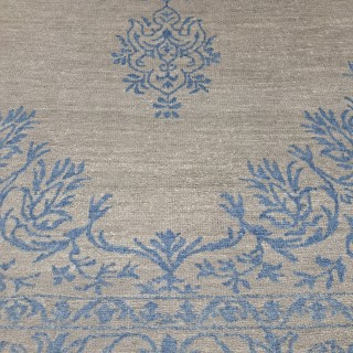 Hand-knotted Area Rug for Modern Living Room. 100% Silk. Contemporary Handmade Carpet