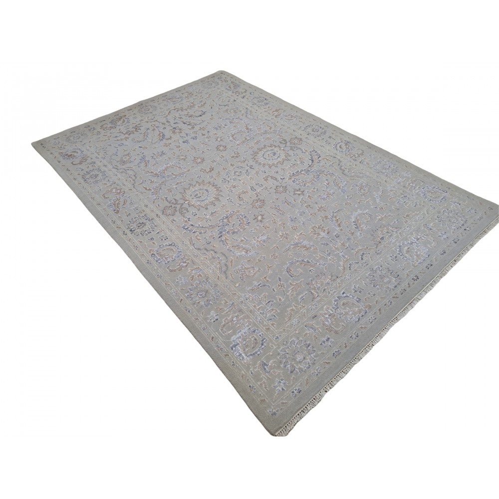 100% Silk Hand-knotted Area Rug for Modern Living Room. Contemporary Handmade Carpet 100% Silk Hand-knotted Area Rug for Modern Living Room. Contemporary Handmade Carpet