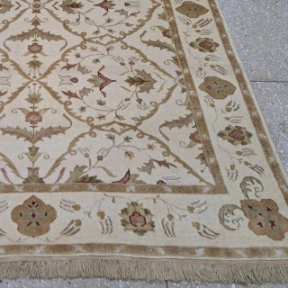 New Hand-Knotted Rug. 100% Wool. Modern Living Room Carpet. Custom Size Available