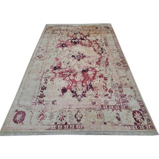 Hand-knotted Area Rug Made of 100% Silk. Contemporary Living Room Carpet