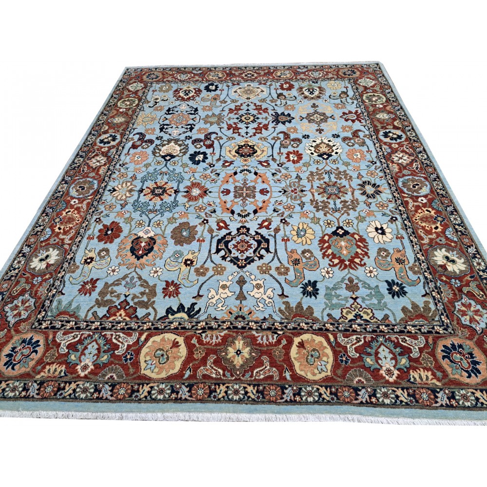 New Handknotted Rug. 100% Wool. Antique Heriz Design Carpet. Custom Options Available New Handknotted Rug. 100% Wool. Antique Heriz Design Carpet. Custom Options Available