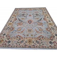 Handknotted Heriz Design Wool Rug. Handmade Antique Style Area Rug. Living Room Decor