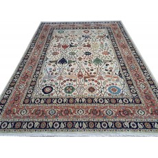Antique Heriz Inpired Hand-knotted New Rug. 100% Wool. 18th-Century Heriz Style Carpet.