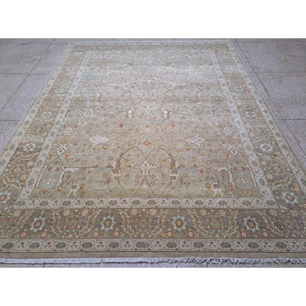 Antique Heriz Inspired Handcrafted Rug. Antique Heriz Look. 100% Wool. Brand New Handmade Carpet Antique Heriz Inspired Handcrafted Rug. Antique Heriz Look. 100% Wool. Brand New Handmade Carpet