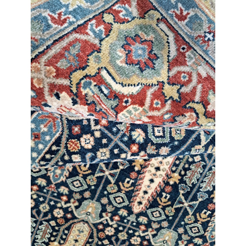 New Hand-Knotted Rug. 100% Wool. Antique Heriz Design. Custom Size Handmade Carpet New Hand-Knotted Rug. 100% Wool. Antique Heriz Design. Custom Size Handmade Carpet
