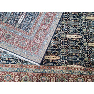 New Hand-Knotted Rug. 100% Wool. Antique Heriz Design. Custom Size Handmade Carpet
