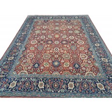 New Hand-Knotted Rug with Antique Heriz Design. Luxury Handmade Carpet