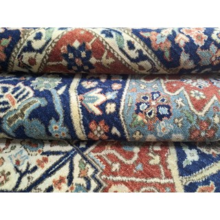 Antique Heriz Inpired Hand-knotted New Rug. 100% Wool. 18th-Century Heriz Style Carpet.