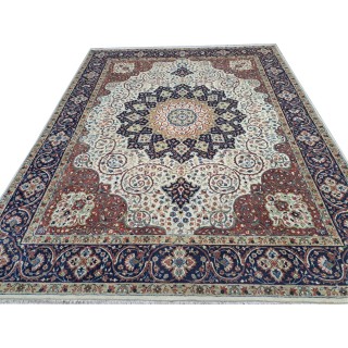 Heriz Inspired Handmade Wool Rug. Traditional Heriz Design Carpet. Antique Style Area Carpet. 100% Wool