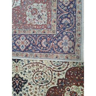 Heriz Inspired Handmade Wool Rug. Traditional Heriz Design Carpet. Antique Style Area Carpet. 100% Wool
