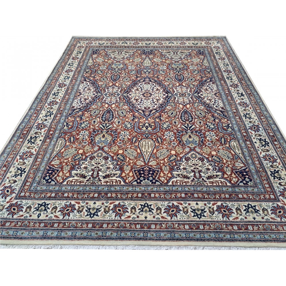 Heriz Inspired Handcrafted Rug. Antique Heriz Look. 100% Wool Brand New Handmade Carpet