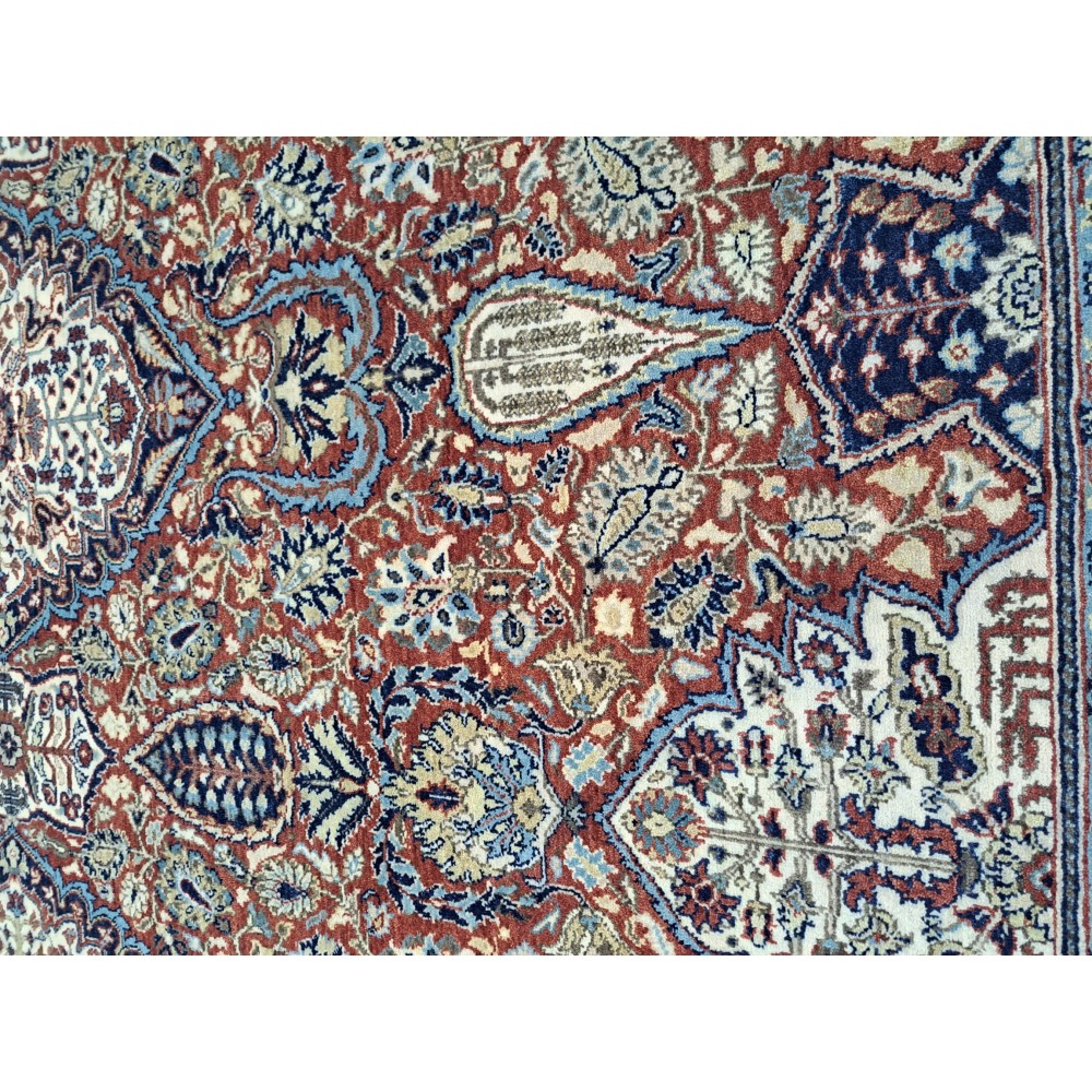 Heriz Inspired Handcrafted Rug. Antique Heriz Look. 100% Wool Brand New Handmade Carpet