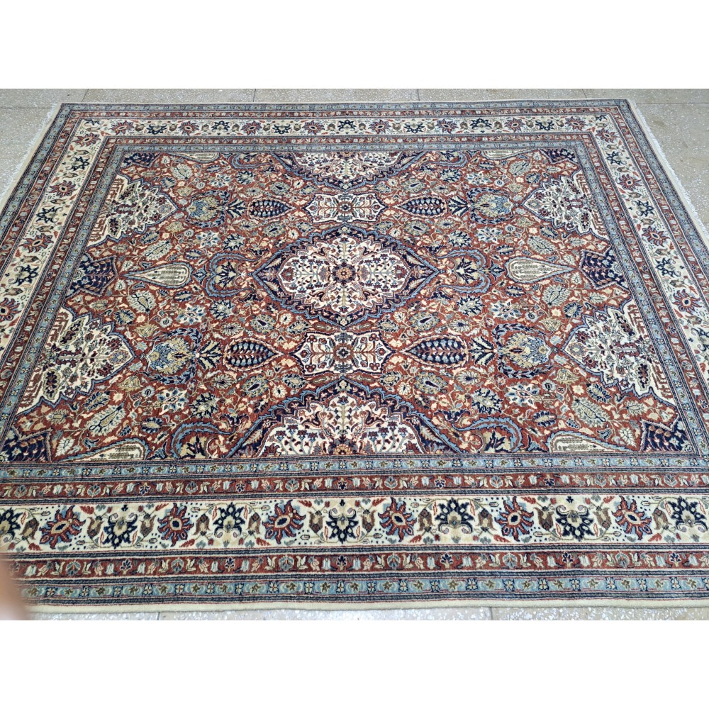 Heriz Inspired Handcrafted Rug. Antique Heriz Look. 100% Wool Brand New Handmade Carpet