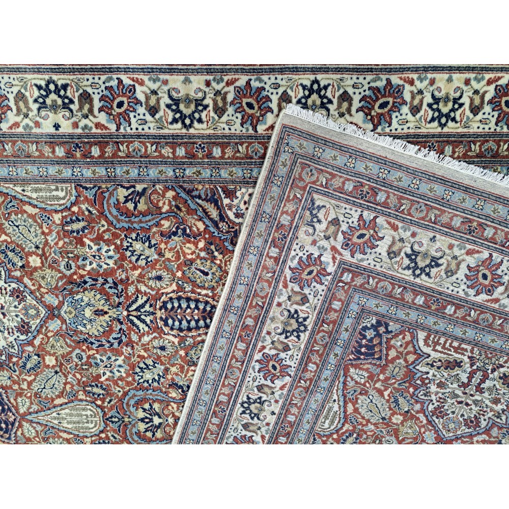 Heriz Inspired Handcrafted Rug. Antique Heriz Look. 100% Wool Brand New Handmade Carpet