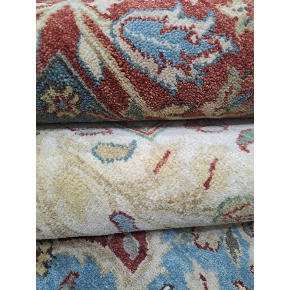 Antique Heriz Inspired Handcrafted Rug. Antique Heriz Look. 100% Wool. Brand New Handmade Carpet Antique Heriz Inspired Handcrafted Rug. Antique Heriz Look. 100% Wool. Brand New Handmade Carpet