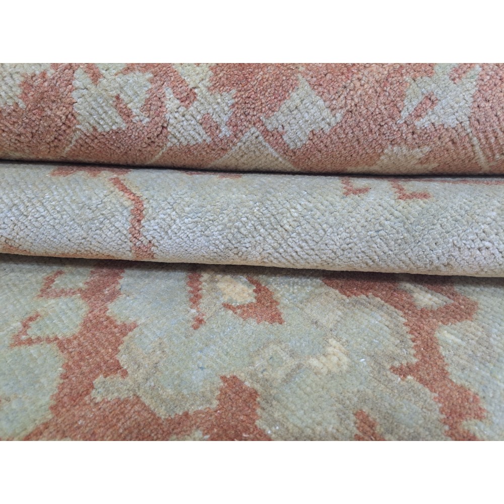 100% Wool Oushak Style Rug. Hand-Knotted Carpet. Custom Options Available 100% Wool Oushak Style Rug. Hand-Knotted Carpet. Custom Options Available