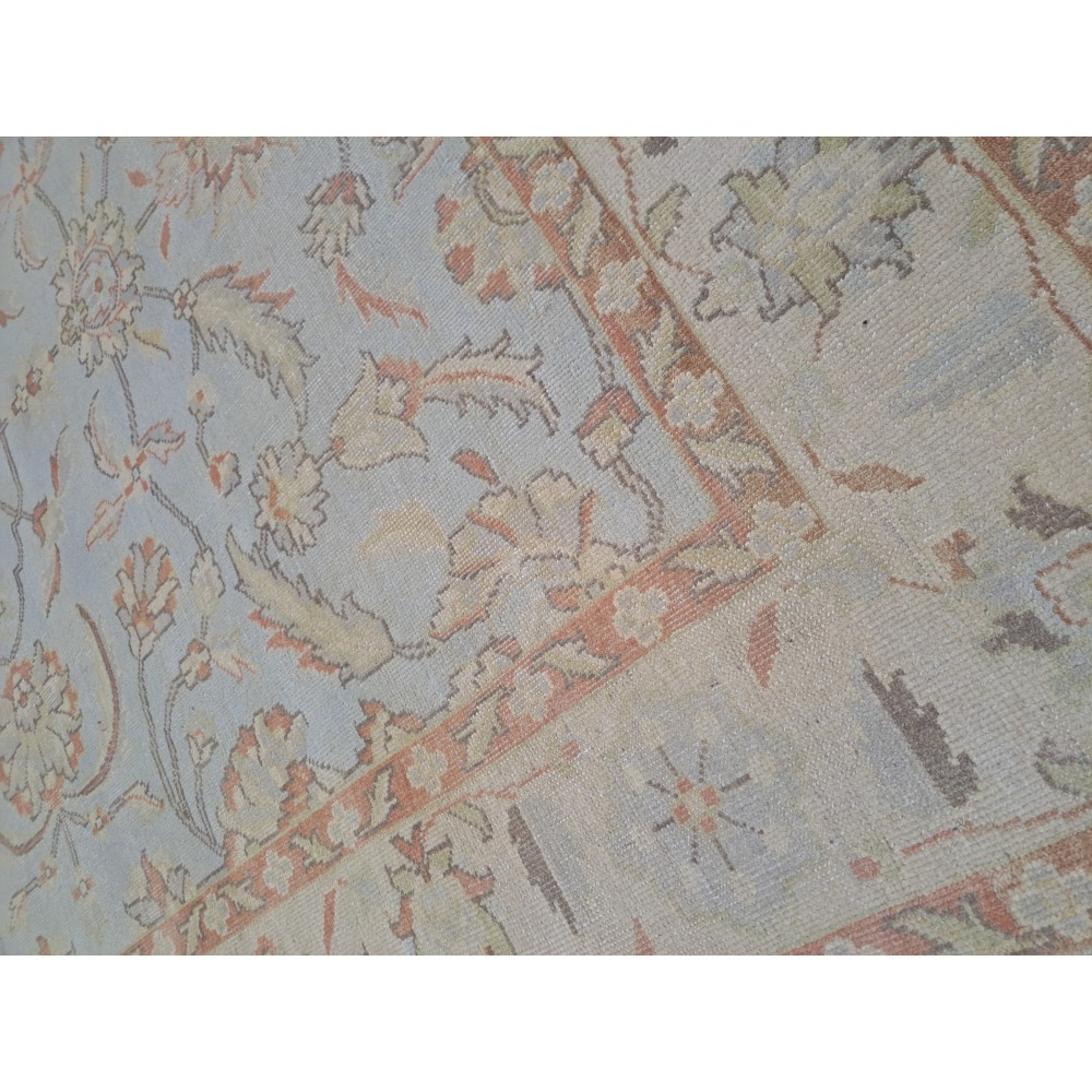 New Handmade Oushak Rug. Authentic 100% Wool, Custom Size, Indian Craftsmanship New Handmade Oushak Rug. Authentic 100% Wool, Custom Size, Indian Craftsmanship