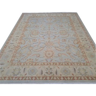 New Handmade Oushak Rug. Authentic 100% Wool, Custom Size, Indian Craftsmanship