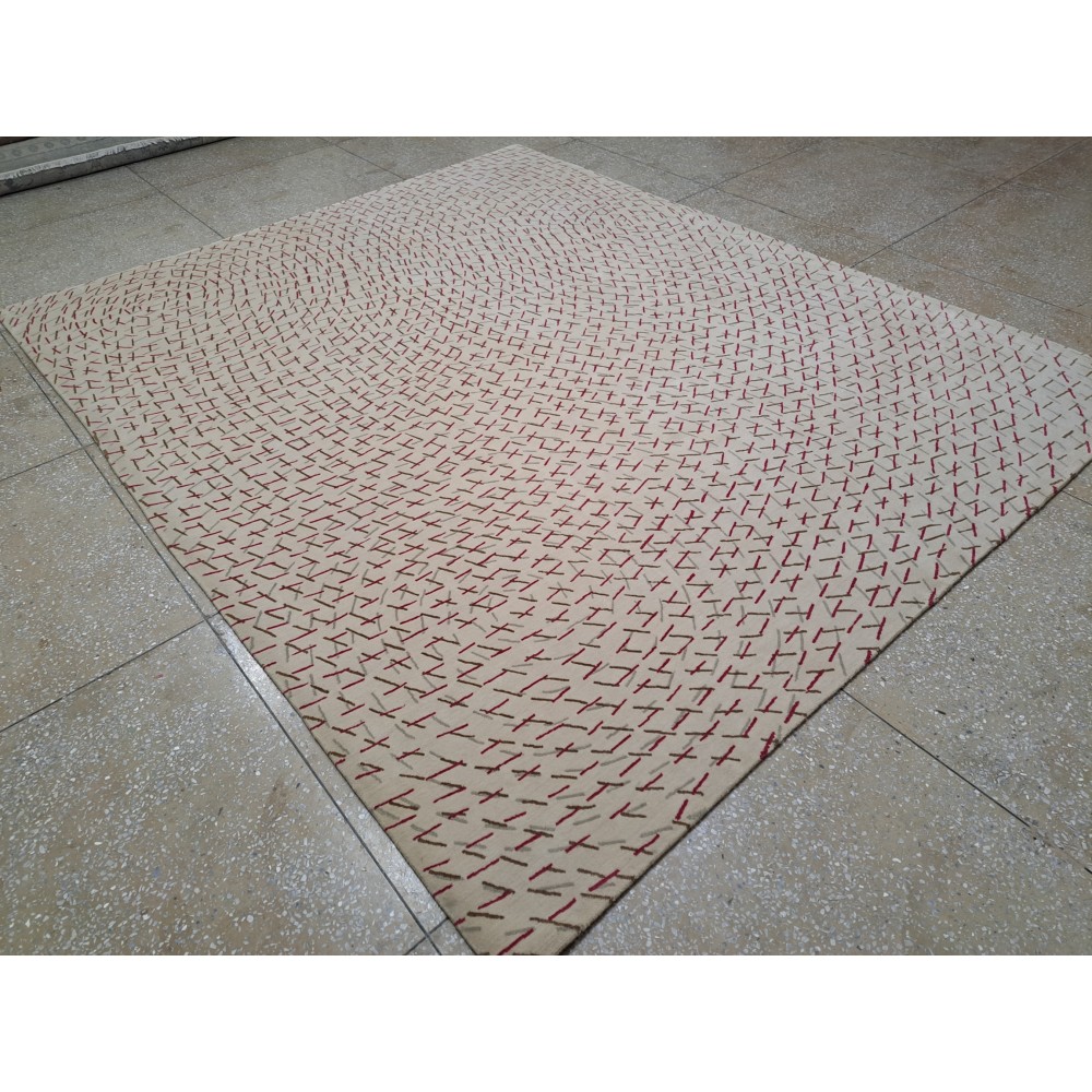 High-Quality Hand-Knotted Nepalese Rug. 100% Natural Wool. Custom Size Handmade Carpet