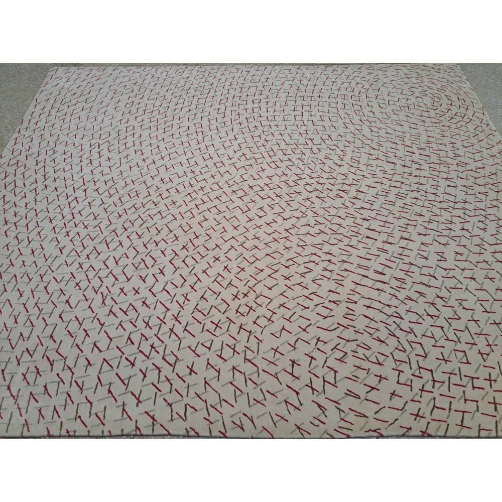 High-Quality Hand-Knotted Nepalese Rug. 100% Natural Wool. Custom Size Handmade Carpet