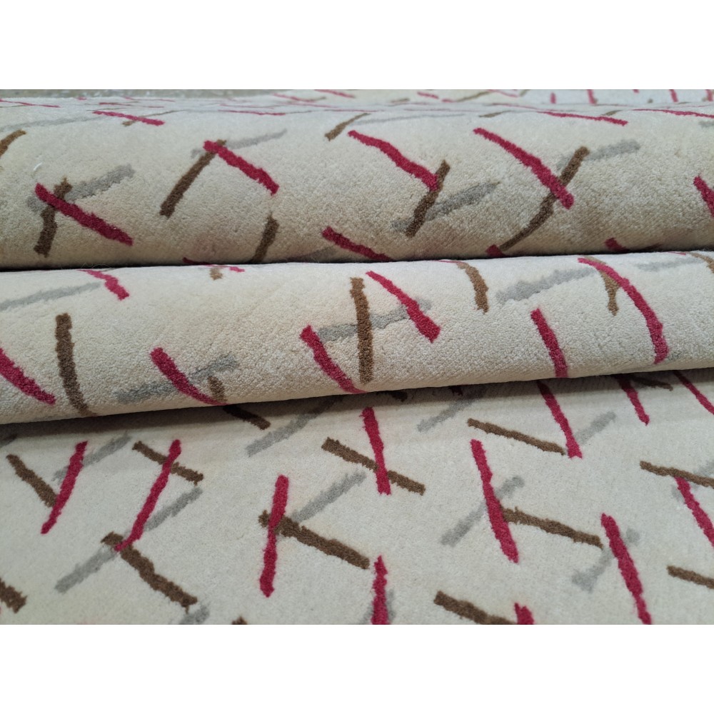 High-Quality Hand-Knotted Nepalese Rug. 100% Natural Wool. Custom Size Handmade Carpet